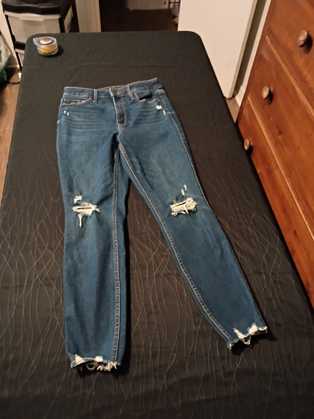 Old Navy Ripped Dark Blue Boyfriend Jeans